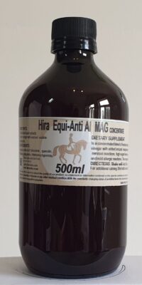 an amber bottle contains 500ml of formulated herbal magnesium tonic