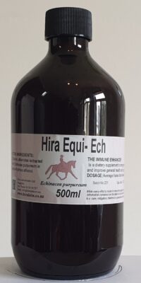 an amber bottle contains 500ml echinacea extract