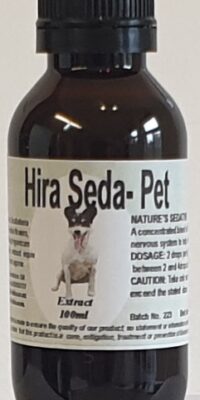 An amber bottle contains formulated herbal extract