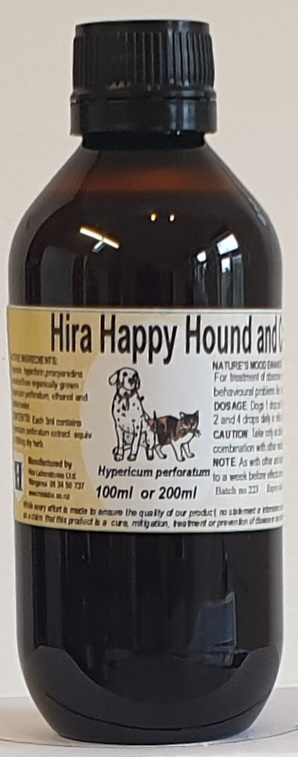 Amber bottle contains 100ml St. John's Wort extract extract