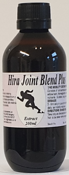 Amber 200ml bottle of joint blend of herbs for mobility and joint support