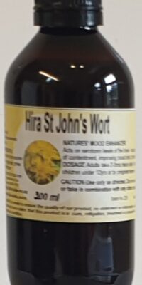 200ml amber bottle of St John's Wort liquid tincture