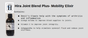 A banner shows an amber bottle of herbal formulated extract and also describes the effects and uses of that herbal extract